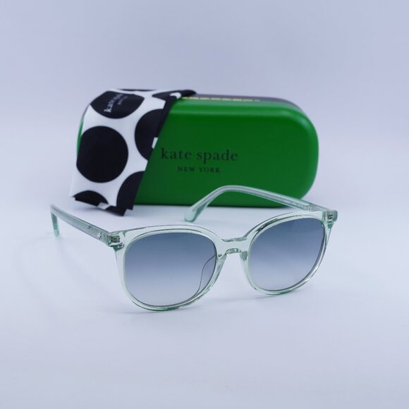 Final Price! Kate Spade ANDRIA/S 01ED 9K Transparent Green Sunglasses
